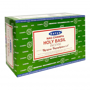 SATYA - Holy Basil Incense Sticks - 12pk Display [SATYA-HB]